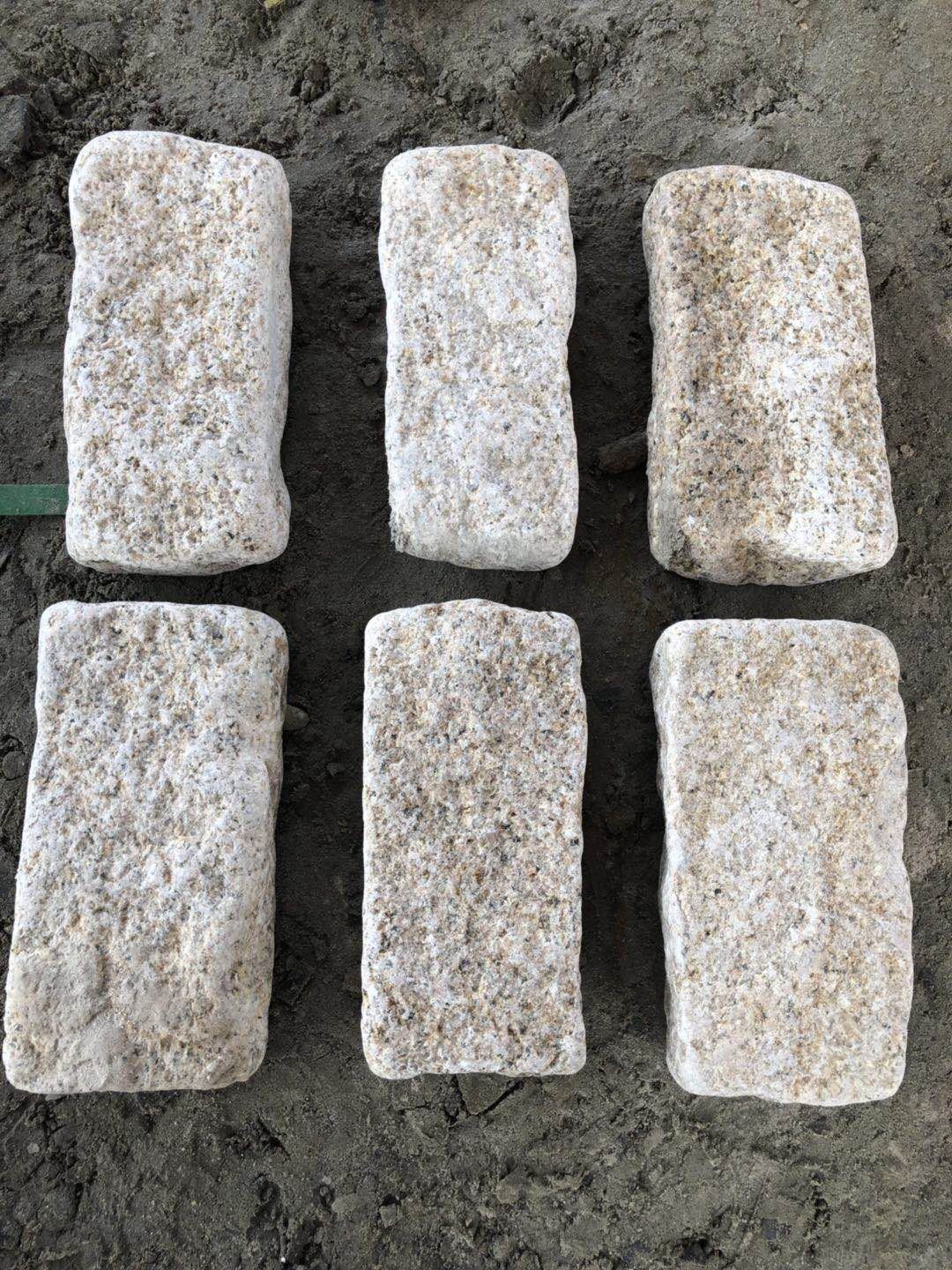 G682 yellow granite cobbles
