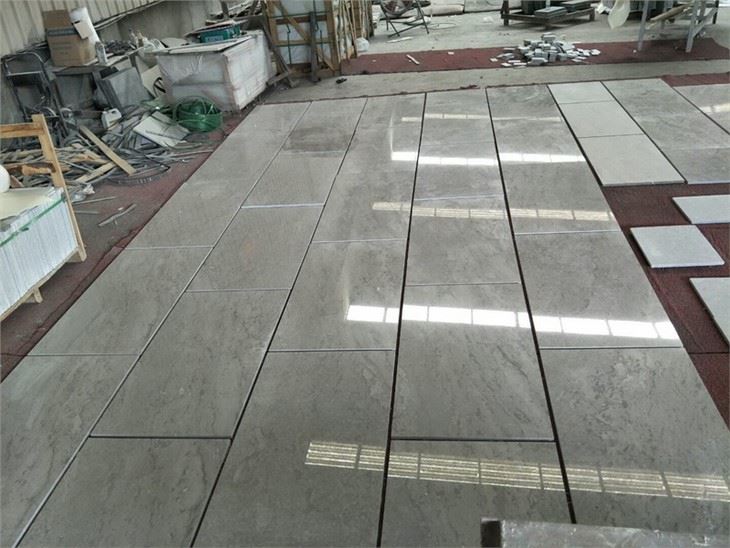 Polsihed Peony Grey Marble flooring tiles