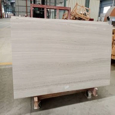 بلاط الرخام الخشب الأبيض