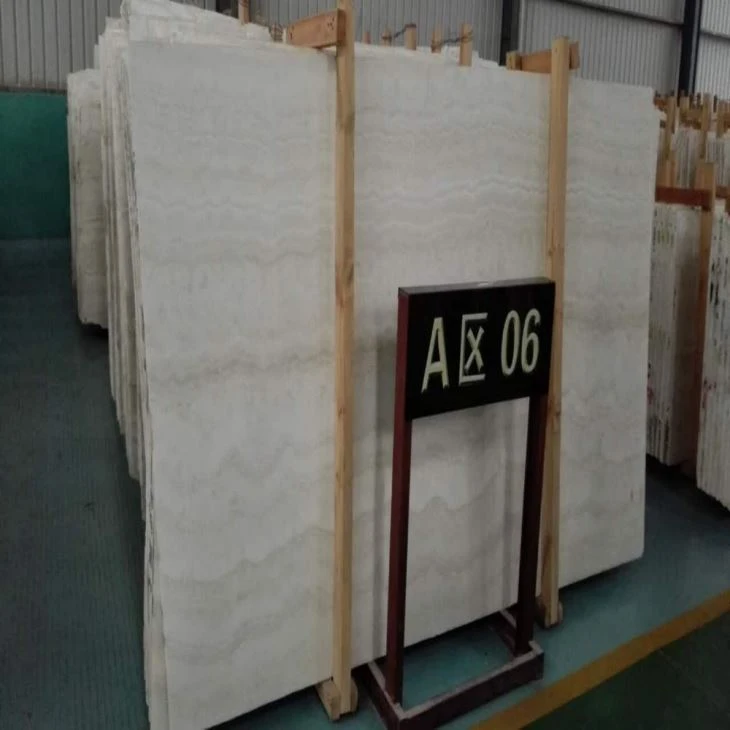Super White Travertine Slab