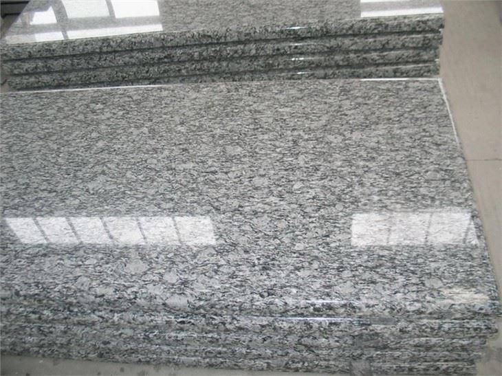 Sea Wave Spray White Grey Granite bench tops