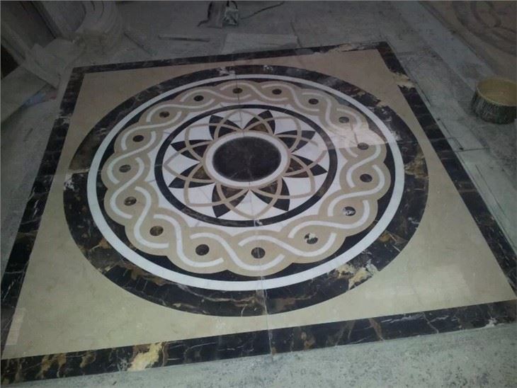 Square Waterjet Medallion